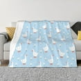 thumbnail image 1 of Goofa Goose White Flowers Pattern Fleece Throw Blanket for Couch, Soft Checkered Flannel Blanket for Sofa, Warm Cozy Decorative Blanket Fall Decor Gift-40"x30", 1 of 6