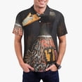thumbnail image 1 of Goofa Graffiti Cool Duck Print Mens Polo Shirts Quick Dry Short Sleeve Golf T Shirt Performance Moisture Wicking Casual Workout-XX-Large, 1 of 6