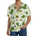thumbnail image 1 of Goofa Green Avocado Printed Men's Casual Short-sleeved Shirt,Lightweight Breathable Button-down,Summer Casual men's top,Versatile Fashion shirt-Medium, 1 of 7