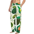 thumbnail image 1 of Goofa Green Avocado Printed Soft Pajama Pants for Men, Wide Leg Comfy Casual Lounge Yoga Pants-X-Large, 1 of 9