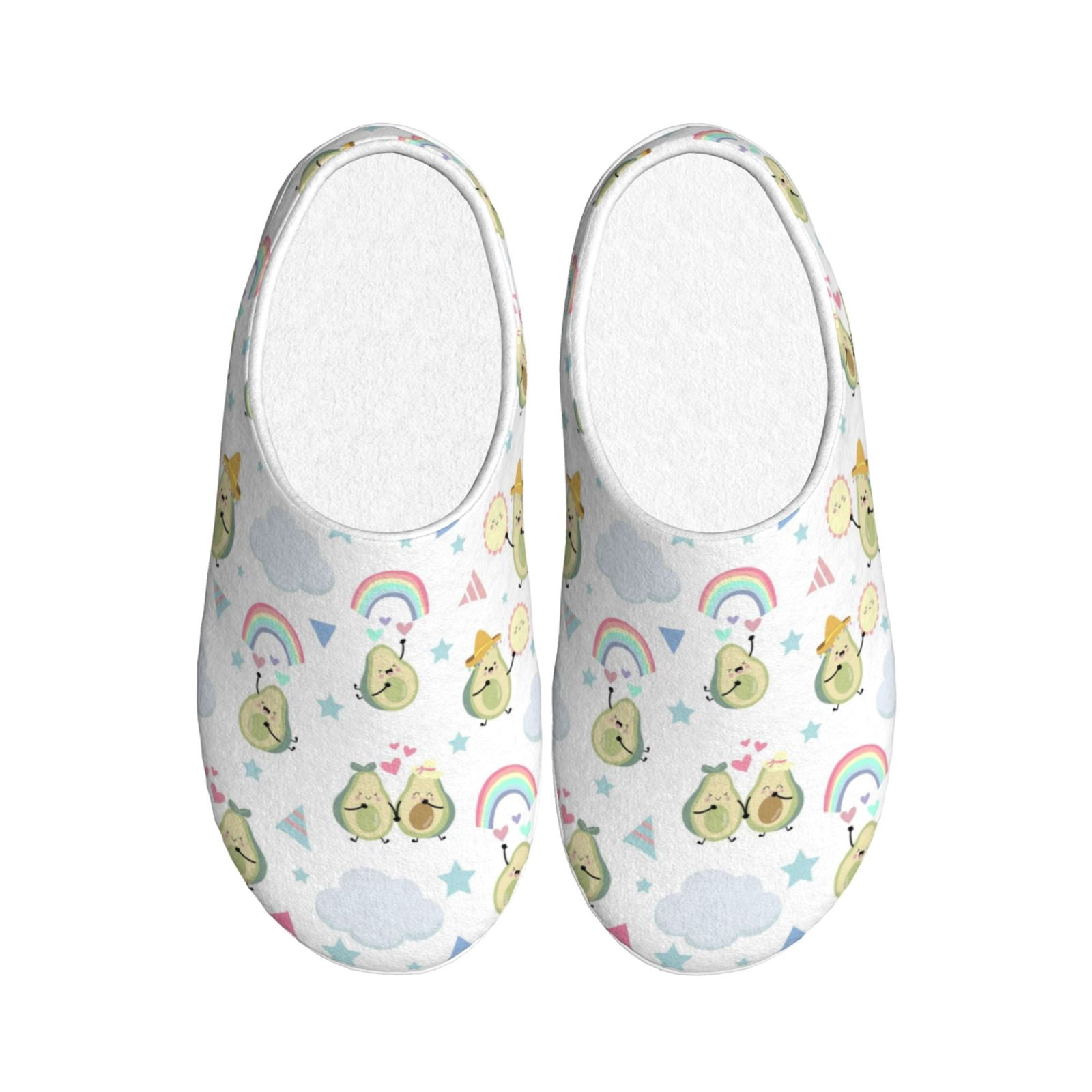 Watermelon Piece Stripe Green Pink Pattern Print Premium Home Slippers