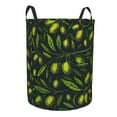 thumbnail image 1 of Goofa Green Branch Olive Printed Circular Hamper,Laundry Basket with Handles,Storage Baskets Foldable,Large Capacity Laundry Hamper-Medium, 1 of 8