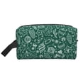 thumbnail image 1 of Goofa Green Christmas Printed Toiletry Bag with Handle,Large Capacity Travel Makeup Cosmetic Bag for Women, Carry on Airport Airline Compliant Bag, 1 of 9