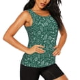 thumbnail image 1 of Goofa Green Christmas Printed Womens Workout Tops for Women Sleeveless Yoga Shirts Athletic Running Tank Tops Sleeveless Gym Clothes Workout Apparel-Large, 1 of 9