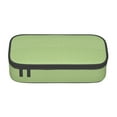thumbnail image 1 of Goofa Green Gingham Pattern Pencil Case, Multi- Slot Pencil Pouch, Portable Pencil Bag, Pen Case for& Office, 1 of 9