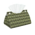 thumbnail image 1 of Goofa Green Snake Pattern Triangle Square Tissue Box Cover, Modern PVC Leathe Facial Paper Holder,Decorative Holder/Organizer for Bathroom Vanity Countertop, 1 of 9