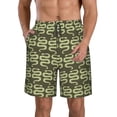 thumbnail image 1 of Goofa Green Snake Printed Mens Swim Trunks Summer Quick Dry Short Beach Swimwear Bathing Suits-X-Large, 1 of 9