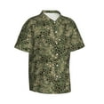 thumbnail image 1 of Goofa Green Snake Skin Hawaiian Shirt for Men, Unisex Summer Beach Casual Short Sleeve Button Down Shirts,Aloha Tropical Floral print shirt-X-Large, 1 of 9