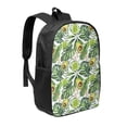 thumbnail image 1 of Goofa Green Tropical Pattern 17in Student Backpack - School, Travel, Work Bookbag -Laptop Backpack,Water Resistant College School Computer Bag, 1 of 6