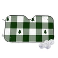 thumbnail image 1 of Goofa Green White Lumberjack Plaid Printed Car Windshield Sunshade,Foldable Reflective Sun Visor,UV Protection Heat Blocker Sunshade,Car Cooling Accessory-, 1 of 7