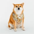 thumbnail image 1 of Goofa Groovy Hippie Flower Mushrooms Pattern Pet Scarf Bandana - Adjustable and Comfortable,Dog Scarf Bib Kerchief Breedfor Dogs and Cats-Small, 1 of 8