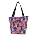 thumbnail image 1 of Goofa Halloween Black Cats Pattern Tote Bags,Large Capacity Bag,Beach Tote with Zipper Closure, Large Capacity and Foam Padding, 1 of 6