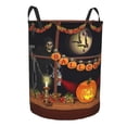 thumbnail image 1 of Goofa Halloween Decoration Printed Circular Hamper,Laundry Basket with Handles,Storage Baskets Foldable,Large Capacity Laundry Hamper-Small, 1 of 8