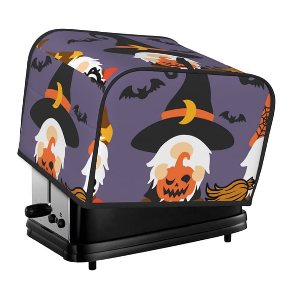 Goofa Halloween Gnomes Print Toaster Cover 4 Slice, Four Slice Bread Machine Cover Quilted Toaster Covers Bread Maker Cover Kitchen Appliance Cover