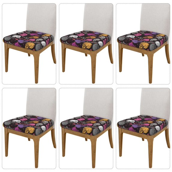Goofa Halloween Skeleton Printed Couch Cushion Covers,Soft and Durable Throw Pillow Case , Floral Sofa Magic Sofa Stretch Cushion Couch Covers Washable