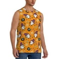 thumbnail image 1 of Goofa Halloween Witches Gnome Printed Men's Sleeveless T-Shirt - Athletic Gym Workout Tank Top for Men - Moisture-Wicking, UPF 30+ Quick-Dry Muscle Tee-3X-Large, 1 of 1
