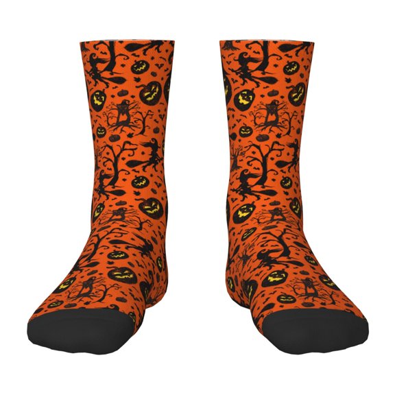 Goofa Halloween3 Pattern Children's Crew Socks, Kids' Daily Wear and Sports Socks, Breathable Socks, Sports Socks, Moisture-Wicking Socks for Children