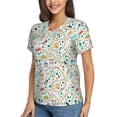 thumbnail image 1 of Goofa Hand Drawn Cars Trucks Buses And Roads Pattern Women's Slim-Fit Short-Sleeve V-Neck T-Shirt,Classic-Fit Short-Sleeve V-Neck T-Shirt-Medium, 1 of 5