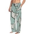 thumbnail image 1 of Goofa Hand Drawn Chickens Printed Soft Pajama Pants for Men, Wide Leg Comfy Casual Lounge Yoga Pants-Large, 1 of 9