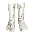 thumbnail image 1 of Goofa Hand Drawn Goose for 16in Socks, Funny Novelty Crazy Design Cotton Socks Sports Socks Knee High Socks For Men, Women,1Pairs - Gift For Working Friends, 1 of 7