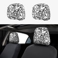 thumbnail image 1 of Goofa Hand Drawn Snake Pattern 2 PCS Car Headrest Cover, Headrest Protector,Universal Interior Car Accessories, 1 of 6