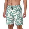 thumbnail image 1 of Goofa Hand Drawn Snake Printed Men's Swim Trunks Board Shorts Quick Dry Mens Swimming Trunks with Compression Liner,Breathable Fit Hawaii Beach Shorts-Large, 1 of 9