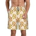 thumbnail image 1 of Goofa Hand Drawn Snake Printed Mens Swim Trunks Summer Quick Dry Short Beach Swimwear Bathing Suits-Small, 1 of 9