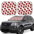 thumbnail image 1 of Goofa Hand Drawn Strawberry Pattern 2 Piece Car Windshield Sun Shade Foldable | Front Windshield Shade for Sun, Heat and UV Rays | Sunshade for Car Front Window-Large, 1 of 7