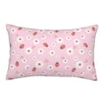 thumbnail image 1 of Goofa Hand Drawn Strawberry Pattern Pillow Case – Plush & Soft Cushion Cover, Hypoallergenic Throw Pillow Case for Comfortable Sleep with Envelope Closure-16"x24", 1 of 1