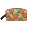 thumbnail image 1 of Goofa Hand Drawn Strawberry Printed Toiletry Bag with Handle,Large Capacity Travel Makeup Cosmetic Bag for Women, Carry on Airport Airline Compliant Bag, 1 of 9