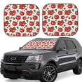 thumbnail image 1 of Goofa Hand Drawn Tomatoes Pattern 2 Piece Car Windshield Sun Shade Foldable | Front Windshield Shade for Sun, Heat and UV Rays | Sunshade for Car Front Window-, 1 of 7