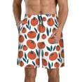thumbnail image 1 of Goofa Hand Drawn Tomatoes Printed Mens Swim Trunks Summer Quick Dry Short Beach Swimwear Bathing Suits-, 1 of 9