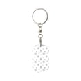 thumbnail image 1 of Goofa Hand Drawn Turtle Printed Rectangular Metal Keychain Bag Charm Floral Charm for Purse Keys Metal Keyring Gift for Women Accessories, 1 of 7