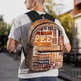 thumbnail image 1 of Goofa Hand Drawn Vintage Coffee Print Casual Backpack for Women Men,Waterproof High School Bookbag,Lightweight Travel Daypack,Classic College Backpack,Laptob Backpack, 1 of 6