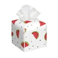 thumbnail image 1 of Goofa Hand Drawn Watermelon Tissue Box Cover PVC Leather Tissue Holder Square Facial Tissue Case Facial Paper Organizer Dispenser for Bathroom, Vanity Countertop, 1 of 8