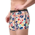 thumbnail image 1 of Goofa Hand Painted Abstract Leopard Print Printed Men's Boxer Briefs Underwear, Moisture-Wicking Underwear, Trunk,Soft and Breathable Cotton Underwear-, 1 of 9