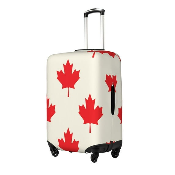 Goofa Happy Canada Day Pattern Luggage Covers For Suitcase,Suitcase Cover Protector Fit 18-32 Inch Luggage-Small
