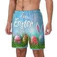 thumbnail image 1 of Goofa Happy Easter Printed Men's Swim Trunks Board Shorts Quick Dry Mens Swimming Trunks with Compression Liner,Breathable Fit Hawaii Beach Shorts-Medium, 1 of 9