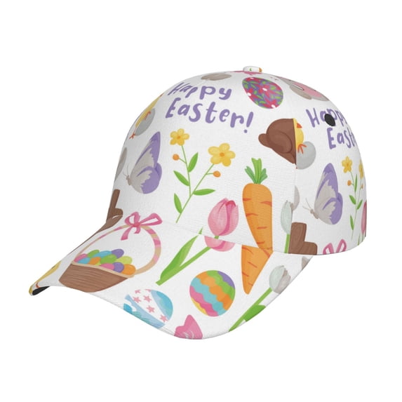 Goofa Happy Easter1 Printed Baseball Cap for Men and Women - Adjustable Unisex Hat for Sports and Casual Wear,Sun protection Casual Outdoor Everyday Fashion Cap