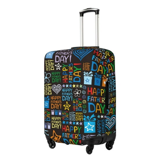 Goofa Happy Father Day Pattern Luggage Covers For Suitcase,Suitcase Cover Protector Fit 18-32 Inch Luggage-X-Large