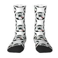 thumbnail image 1 of Goofa Happy Football Printed Men's Crew Socks, Soft Durable Breathable Moisture-Wicking with Odor Control Cotton socks, 1 of 9