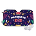 thumbnail image 1 of Goofa Happy Mardi Gras Printed Car Windshield Sunshade,Foldable Reflective Sun Visor,UV Protection Heat Blocker Sunshade,Car Cooling Accessory-, 1 of 7