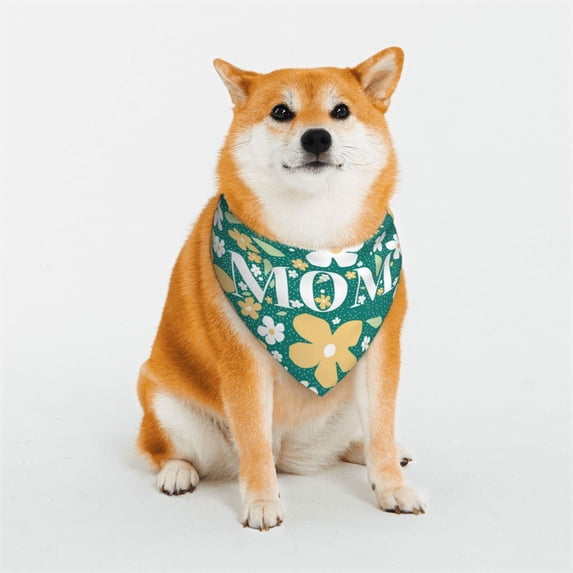 Goofa Happy Mother's Day1 Pattern Pet Scarf Bandana - Adjustable and Comfortable,Dog Scarf Bib Kerchief Breedfor Dogs and Cats-Large