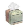 thumbnail image 1 of Goofa Hardwood Tissue Box Cover PVC Leather Tissue Holder Square Facial Tissue Case Facial Paper Organizer Dispenser for Bathroom, Vanity Countertop, 1 of 8