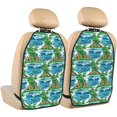 thumbnail image 1 of Goofa Hawaii Palms Pattern Car Back Seat Protector for Kids (2 Pack) ,Anti-kick Storage Mat for Car Seats,Shields from Footprints, 1 of 6
