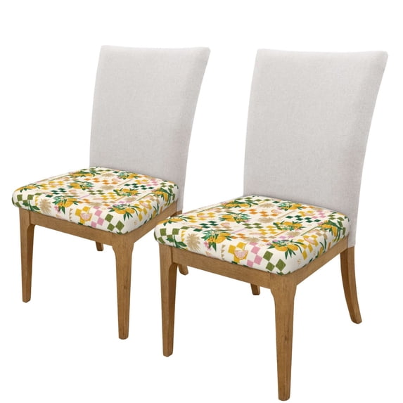 Goofa Lemon Printed Couch Cushion Covers,Soft and Durable Throw Pillow Case , Floral Sofa Magic Sofa Stretch Cushion Couch Covers Washable