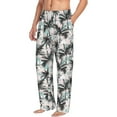 thumbnail image 1 of Goofa Hawaii Palms Printed Soft Pajama Pants for Men, Wide Leg Comfy Casual Lounge Yoga Pants-XX-Large, 1 of 9