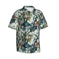 thumbnail image 1 of Goofa Hawaiian Style Hawaiian Shirt for Men, Unisex Summer Beach Casual Short Sleeve Button Down Shirts,Aloha Tropical Floral print shirt-Small, 1 of 9