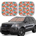 thumbnail image 1 of Goofa Hawaiian Style Pattern 2 Piece Car Windshield Sun Shade Foldable | Front Windshield Shade for Sun, Heat and UV Rays | Sunshade for Car Front Window-Large, 1 of 7