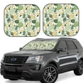 thumbnail image 1 of Goofa Hawaiian Style Pattern 2 Piece Car Windshield Sun Shade Foldable | Front Windshield Shade for Sun, Heat and UV Rays | Sunshade for Car Front Window-Small, 1 of 7